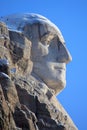 Close-up of Washington at mount Rushmore Royalty Free Stock Photo