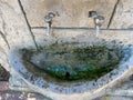 Close-Up Of Water Dripping From Faucet At Drinking Fountain Royalty Free Stock Photo