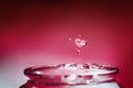 Heart shape water drop. Save and love water concept