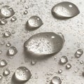 Close up Water Droplets on Hydrophobic Surface Abstract Texture Background Royalty Free Stock Photo