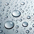 Water drops on smooth surface AI generated Royalty Free Stock Photo