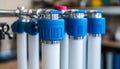 Close-Up of Water Filter Components Advanced Filtration System Emphasizing Water Purity Royalty Free Stock Photo