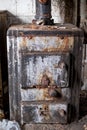 Close up of water heater in derelict house. Rayners Lane, Harrow UK