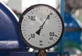Gauge from water instalations Royalty Free Stock Photo