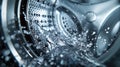 The Washing Machine Splash.AI generated image Royalty Free Stock Photo