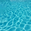A pool with clear blue water in the bottom of it (ai generated) Royalty Free Stock Photo