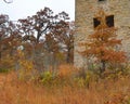 Close up of the Water tower ruins of the HaHa Tonka Castle