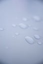 Close up of waterdrops on white background