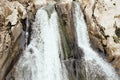 Close-up of a waterfall. Background