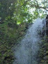 Close-up of Waterfall in Hooleipalaoa Gulch Royalty Free Stock Photo