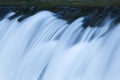 Close up of waterfall on mountain river