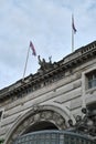 Close-up of Waterloo Station Victory Arch.