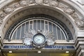 Close-up of Waterloo Station Victory Arch.