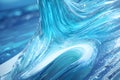 a close up of a wave on a blue background, inspired by Zaha Hadid, abstract illusionism, pastel colorful mold, Generative AI