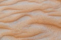 Close up of wave sand dunes pattern. Desert sand background or texture Royalty Free Stock Photo