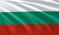 close up waving flag of Bulgaria