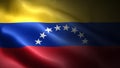 Close up waving flag of Venezuela. Flag symbols of Venezuela.