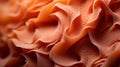 A close up of a wavy orange surface