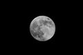 Close-up of the waxing gibbous moon Royalty Free Stock Photo