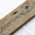Of a weathered wooden plank showcasing distinct grain patterns and Royalty Free Stock Photo