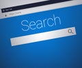 Close-up of Web Browser with secure address bar and search field bar Royalty Free Stock Photo