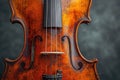 Close-up of a well-loved violin, showcasing intricate details and timeless craftsmanship