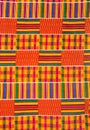 Close-Up of West African Kente Cloth Royalty Free Stock Photo