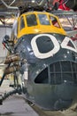 Close up of a Westland Wessex Royal Navy rescue helicopter Royalty Free Stock Photo