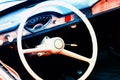 Close-up of Wheel Details of Vintage Car Royalty Free Stock Photo