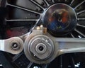 Steam Engine - close up detail - Ravingham Hall Wheel Royalty Free Stock Photo