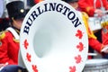 Close up of White Brass Horn from Burlington Band