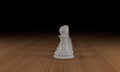 Close up of white chess pawn line up in a row Royalty Free Stock Photo