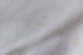 Close up White cloth with yellow stains