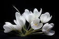 Close-up of white crocus flowers Royalty Free Stock Photo