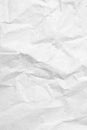 Close Up on White crumpled paper