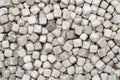 Close up white cube gravel Royalty Free Stock Photo
