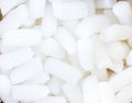 Close up of white foam shockproof texture background Royalty Free Stock Photo