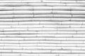 White grey bamboo wood fence texture with seamless horizontal patterns natural background Royalty Free Stock Photo