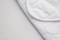 Close up of white mattress bedding pattern background Royalty Free Stock Photo