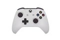 A Close-Up of a White Microsoft XBOX One Wilreless Video Game Controller