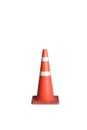 Close up of White orange Traffic cone Royalty Free Stock Photo