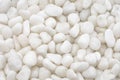 Close up of white pebble stone texture for background , Zen stone background Royalty Free Stock Photo