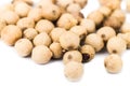 Close up of White Pepper on white surface Royalty Free Stock Photo