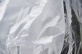 Close up a white plastic bag texture for background backdrop Royalty Free Stock Photo