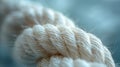 Close-up of a white rope texture Royalty Free Stock Photo