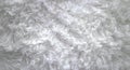 Close up white synthetic wool