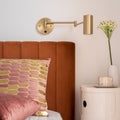 Close-up on details in elegant bedroom Royalty Free Stock Photo