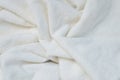 Close-up white texture of crumpled towels for background. the cloth