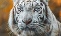 Close-up of a white tiger's face Royalty Free Stock Photo
