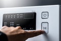 Close-Up Washing machine control panel Royalty Free Stock Photo